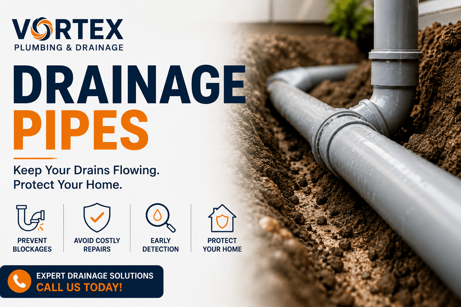 drainage pipes